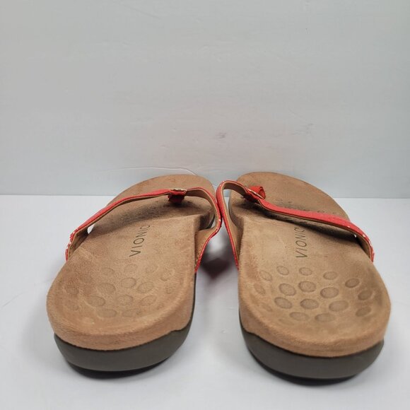 Vionic Hilda Woven Women's Red Thong Sandals US Size 11 - Picture 4 of 11